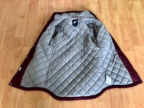 Nike originals predlžená bordová dámska bunda, nike,s