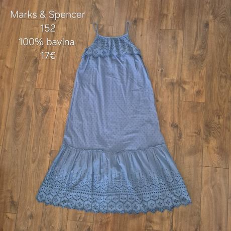 Šaty 152 a s bavlna, marks & spencer,152