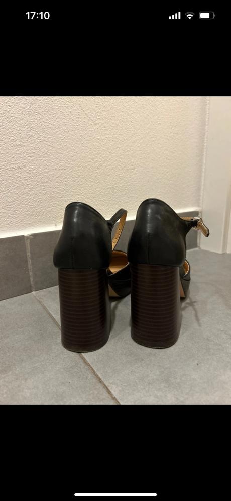 Elegantné topánky na hrubom opätku, humanic,38
