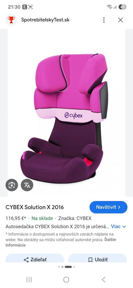 Detská autosedačka, cybex