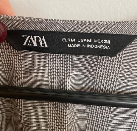 Kockovane ackove saty zara, zara,m