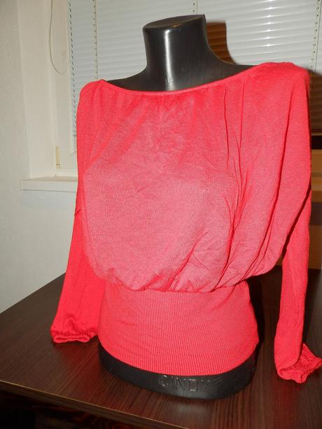 Laetitia červený svetrík tenký s, s