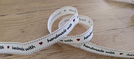 Handmade with love - rypsová - 16 mm, 