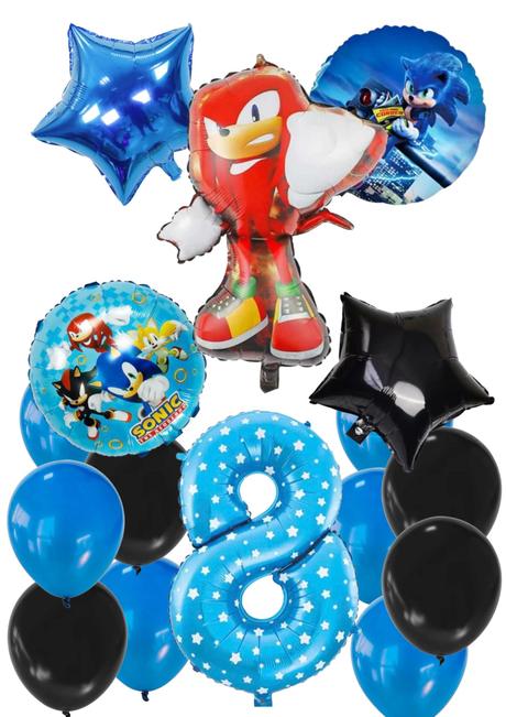 Balóny ježko sonic/knuckles/shadow- až 15/16/17/18, 