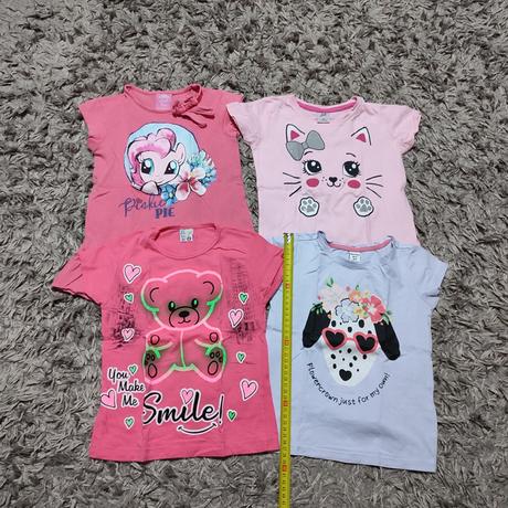 Dievčenské tričká kr 4ks, dopodopo,104