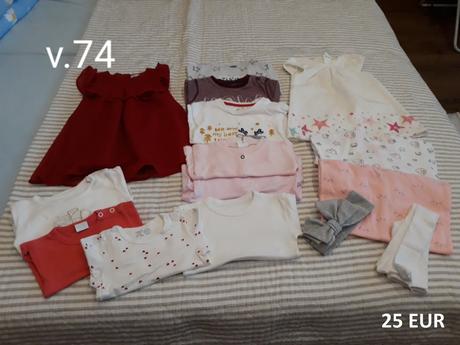 Detské oblečenie set dievča - veľkosť 74 - 104, 86–98