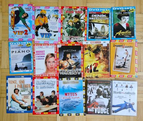 Rozne filmy na dvd, 2 eur / kus,
