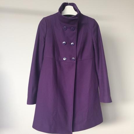 Kabát vlnený dámsky benetton č.42, uk10, veľ. s, benetton,s