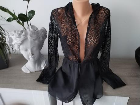 Čipkované mikina, kardigan s kapucou,