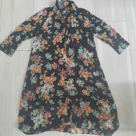 Priesvitné dlhé šaty, zara,l