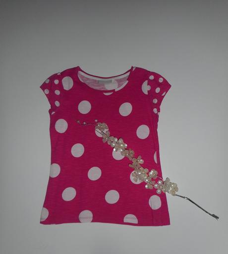 Tričko v.128/134 bodky, matalan,134