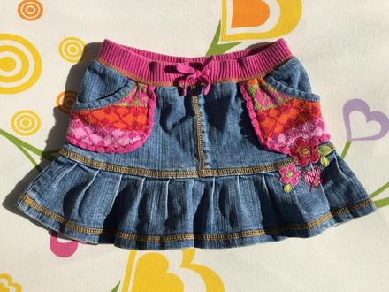 Riflová suknička, children's place,104