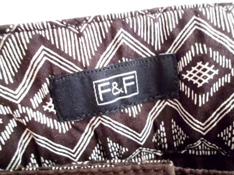 3/4 hnedé nohavice v.42, f&f,l