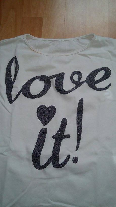 Biele over size tričko, 158