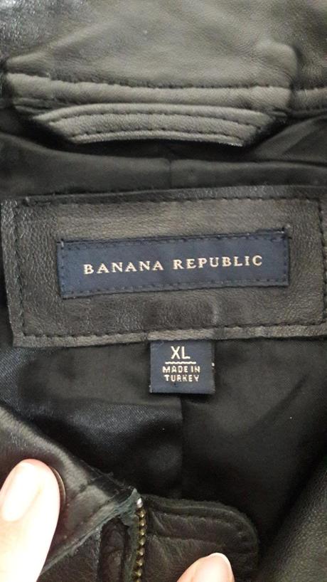 Kožená bomberka banana republic, xl
