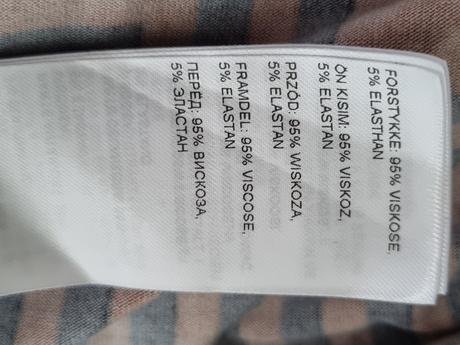 Horčicovo-modré šaty anna field veľ. s, s