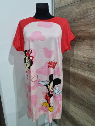 Pohodlná nočná košeľa mickey & minnie, m