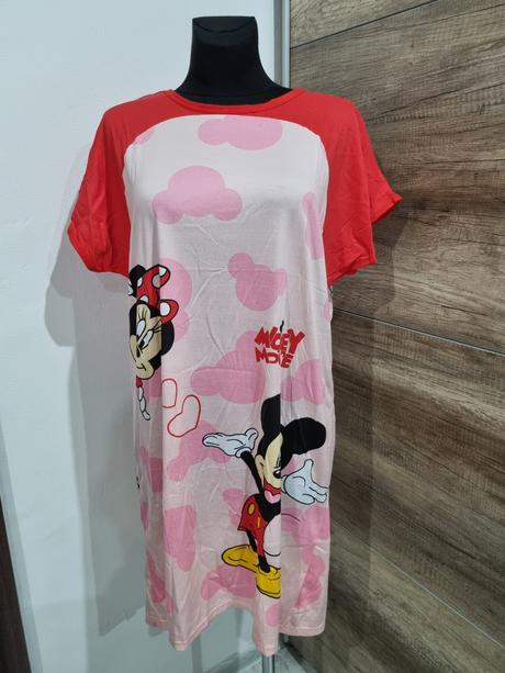Pohodlná nočná košeľa mickey & minnie, m