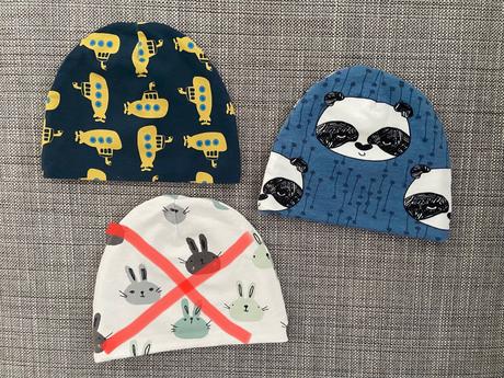 Čiapky z teplákoviny 62-68 sashe, 68