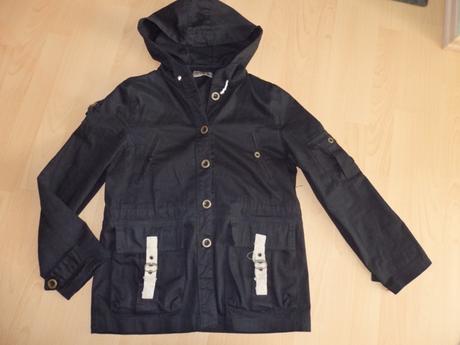 Cierna damska jarna bunda, s