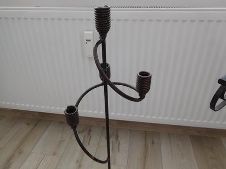 Kované -stojan, svietnik-plechové srdiečko,,