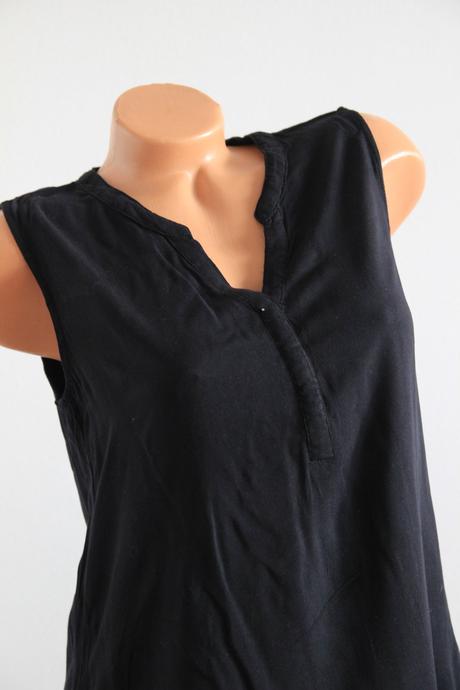 Čierny viskózový top, s/m, s