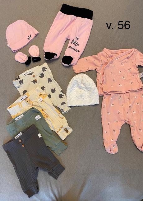 Balík - nohavice plus súpravky , + čiapočka, sinsay,56