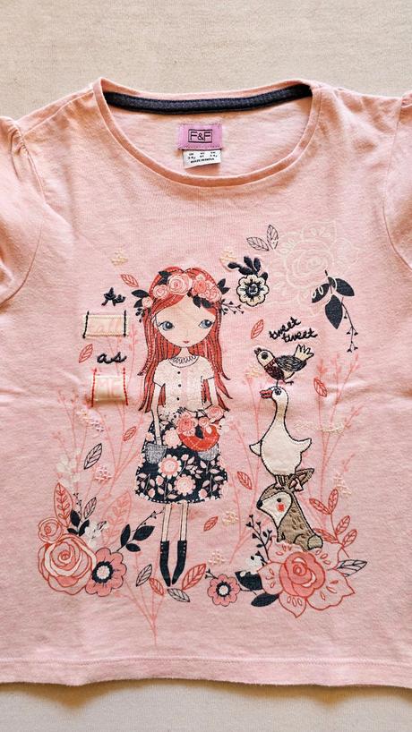 Predám dievčenské tričko s aplikáciou zn. f&f, f&f,104