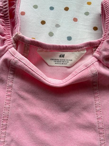 Dievčenské šaty, h&m,116