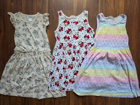3x šaty, h&m,122