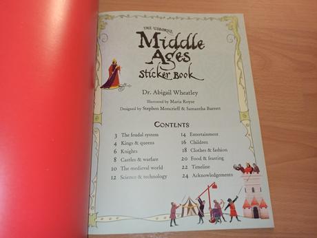 The usborne middle ages sticker book, 