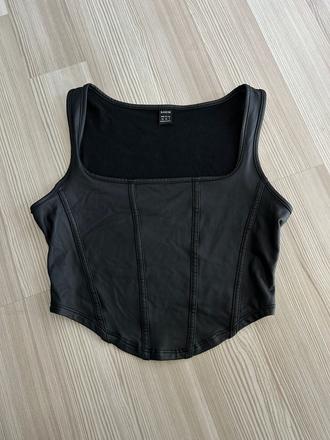 Korzetový crop top, xs