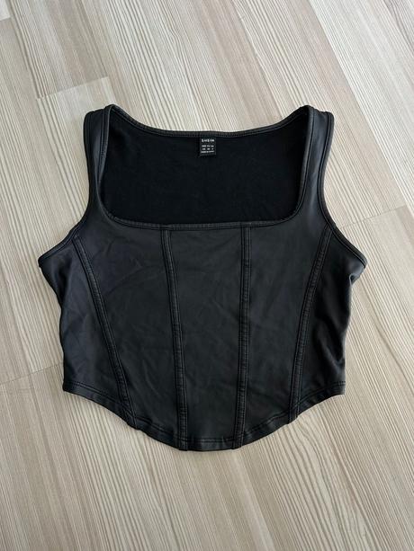 Korzetový crop top, xs