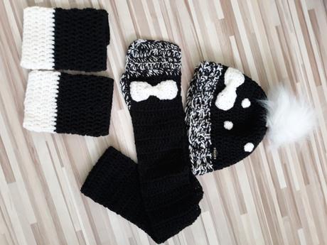 Dievčenská čiapka a šál, 122–134