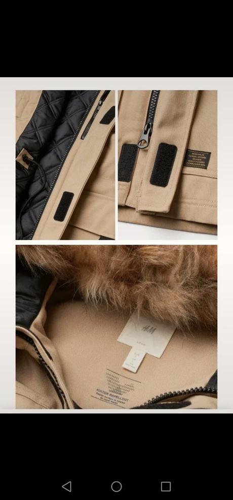 Pánska zimná bunda, h&m,s
