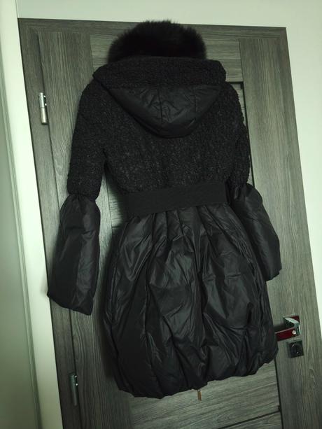 Zimna paperova bunda s pravou kozusinkou, s