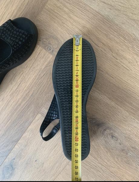 Dámske čierne sandále na platforme, 39