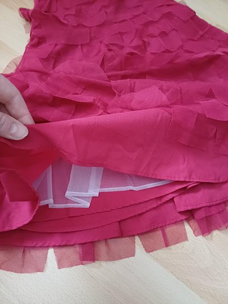 Bordove tylové šaty v.116, 116