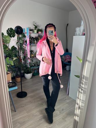 Ružový kabatik, xs