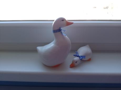 Keramika húsky a domček,