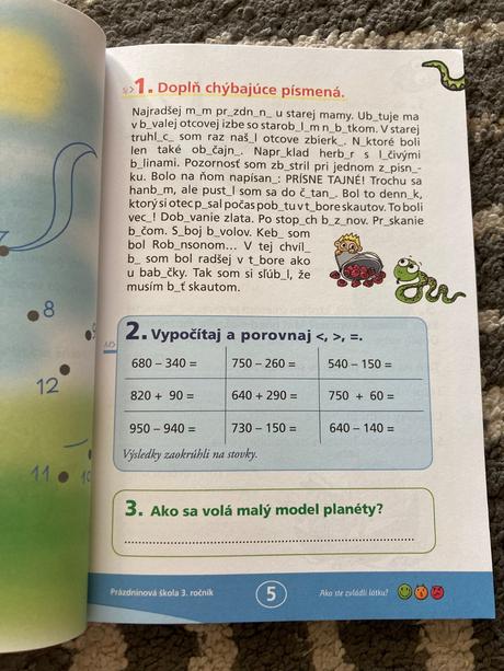 Prázdninová škola 3. ročník,