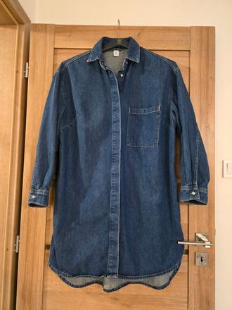 Riflove šaty h&m, h&m,m