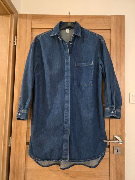 Riflove šaty h&m, h&m,m