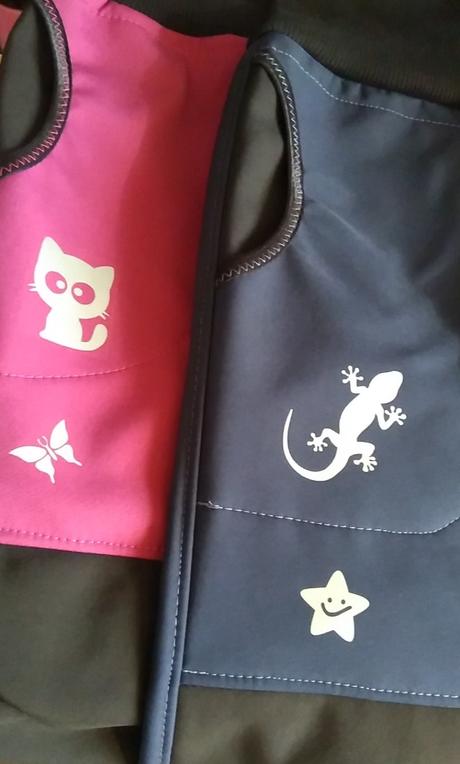 Zimné softshellky kombinované s reflexnym prvkom, 68 - 170