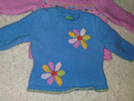 Pletene pulovre na zimu 3ks, benetton,74