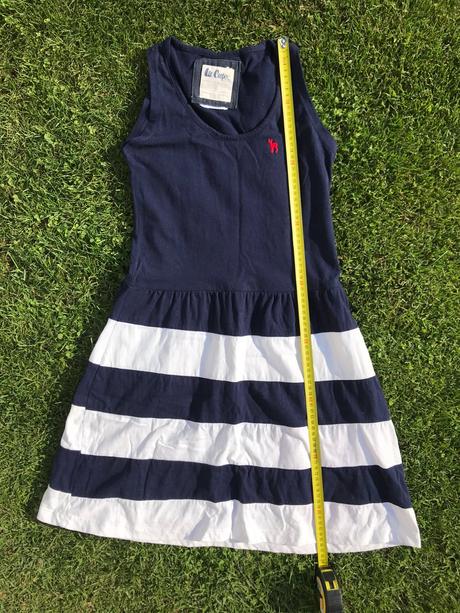 Letné modrobiele šaty, lee cooper,xs