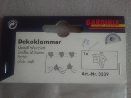 Dekoračná spona (na záclony alebo obrus), 