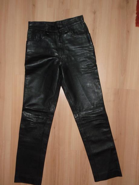 Nohavice kožene č.27 -(prava koza ) malo použ., s