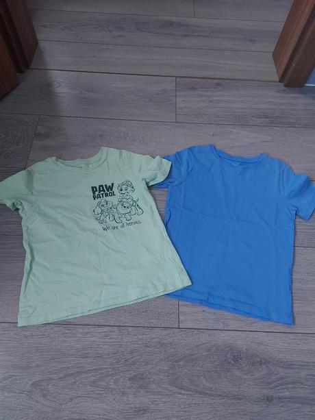 Paw patrol + modre tricko, h&m,110