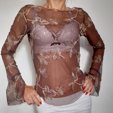 Vyšivana priehľadna, s